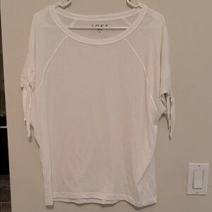 LOFT Women's Classic White Short Sleeve Top